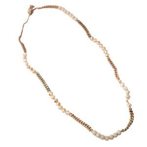 CHLOE + ISABEL glass bead curb chain necklace